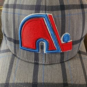 QUEBEC NORDIQUES NHL LICENSED OLD TIME HOCKEY CAP. UNIQUE DESIGN
